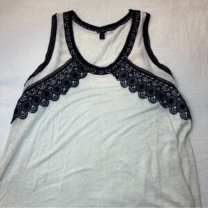 JCrew Tank Top Lace Detail